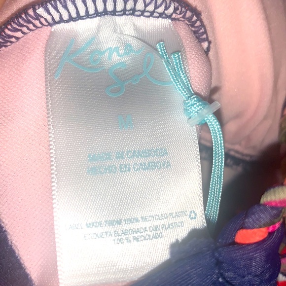Kona Sol NWT Tropical One Piece Swimsuit - Picture 5 of 6
